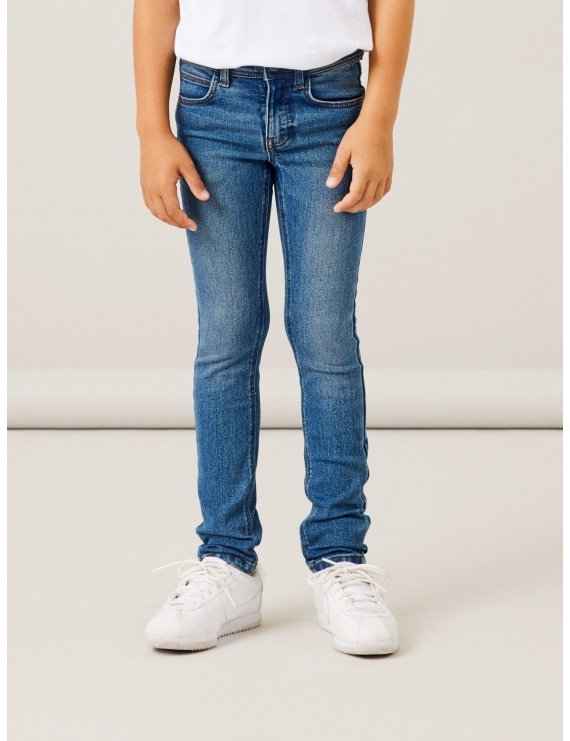 Jeans slim taille ajustable