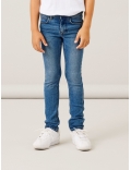 Jeans slim taille ajustable