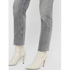 Jeans coupe droite gris