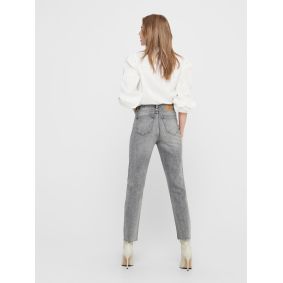 Jeans coupe droite gris