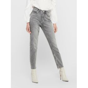 Jeans coupe droite gris