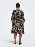 Robe porte feuille imprimée léopard