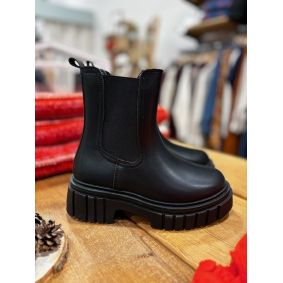 Bottines à plateformes noires