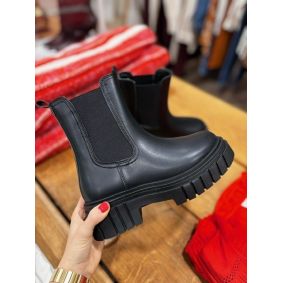 Bottines à plateformes noires