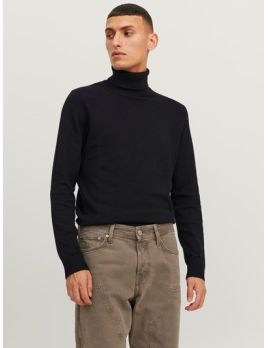 Pull col roulé homme