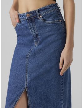 Jupe longueur midi en jeans