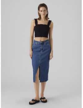 Jupe longueur midi en jeans