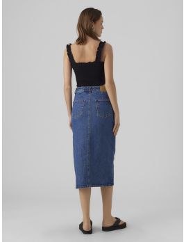 Jupe longueur midi en jeans