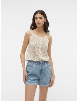 Debardeur en maille ajourée