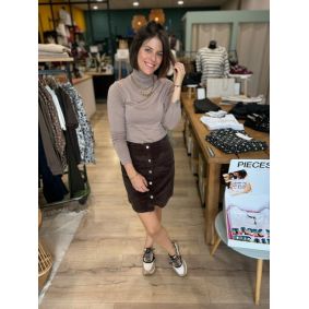 Jupe courte en velours