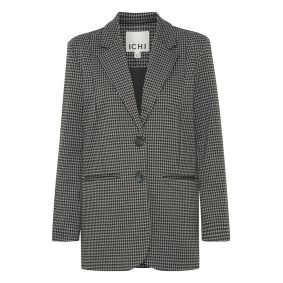 Blazer coupe oversize à carreaux