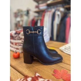 Bottine noir a talon
