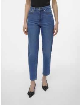 Jeans coupe Mom taille haute