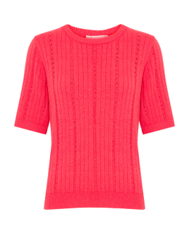 Pull ajouré manches courtes