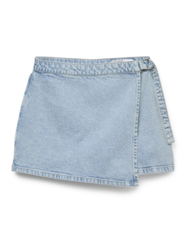Jupe short en denim clair