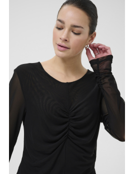 Top noir transparent à...